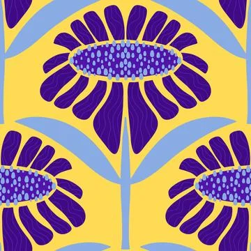 Abstract floral seamless flowers pattern for wrapping paper and fabrics and.. 스톡 일러스트