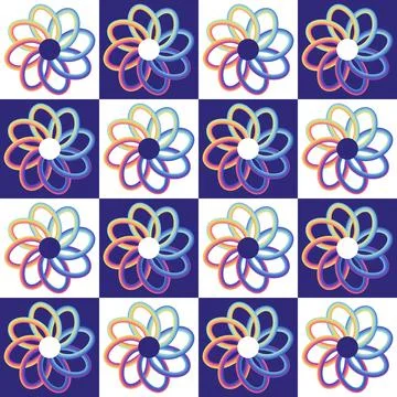 Abstract floral seamless flowers pattern for wrapping paper and fabrics and.. イラスト素材
