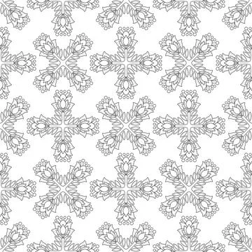 Abstract floral seamless flowers pattern for wrapping paper and fabrics and.. Stock Illustration