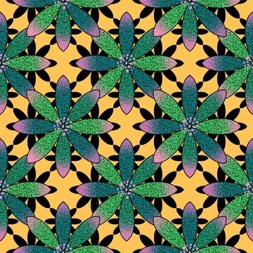 Abstract floral seamless flowers pattern for wrapping paper and fabrics and.. イラスト素材