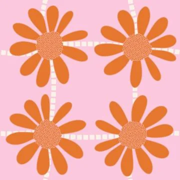 Abstract floral seamless flowers pattern for wrapping paper and fabrics and.. イラスト素材