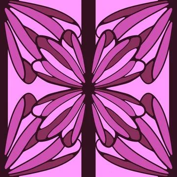 Abstract floral seamless flowers pattern for wrapping paper and fabrics and.. Illustrazione stock