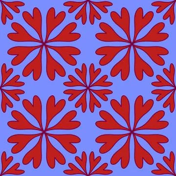 Abstract floral seamless flowers pattern for wrapping paper and fabrics and.. Illustrazione stock
