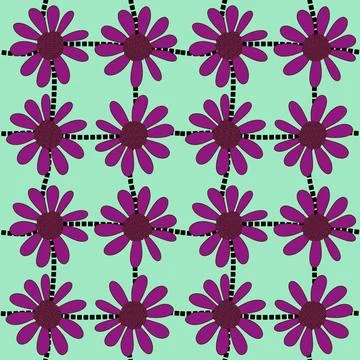 Abstract floral seamless flowers pattern for wrapping paper and fabrics and.. Stock Illustration
