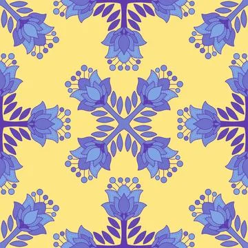 Abstract floral seamless flowers pattern for wrapping paper and fabrics and.. Stock Illustration