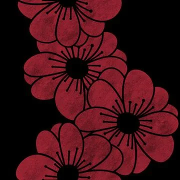 Abstract floral seamless flowers pattern for wrapping paper and fabrics and.. Illustrazione stock