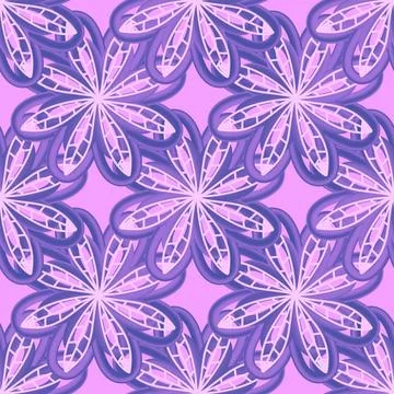 Abstract floral seamless flowers pattern for wrapping paper and fabrics and.. Illustrazione stock