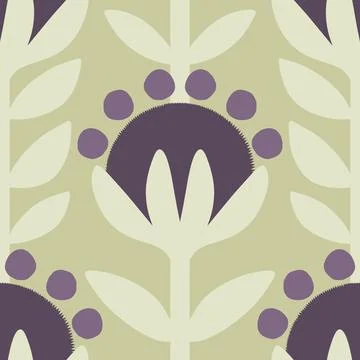 Abstract floral seamless flowers pattern for wrapping paper and fabrics and.. Stock Illustration