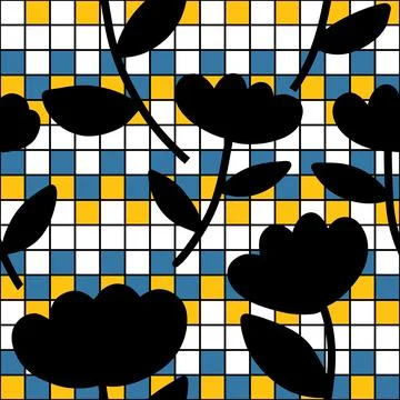 Abstract floral seamless flowers pattern for wrapping paper and fabrics and.. Stockillustratie