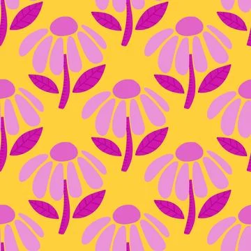 Abstract floral seamless flowers pattern for wrapping paper and fabrics and.. Illustrazione stock