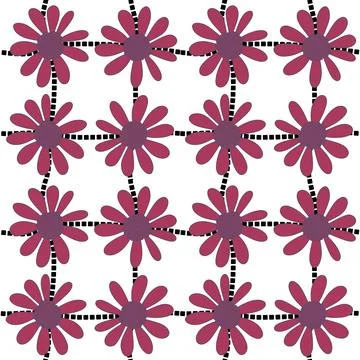 Abstract floral seamless flowers pattern for wrapping paper and fabrics and.. イラスト素材