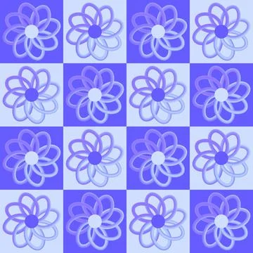 Abstract floral seamless flowers pattern for wrapping paper and fabrics and.. 库存插图