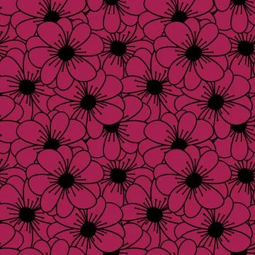Abstract floral seamless flowers pattern for wrapping paper and fabrics and.. 스톡 일러스트