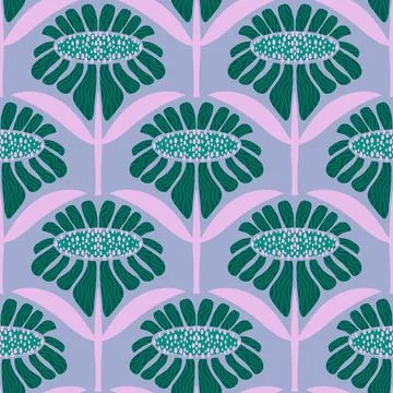 Abstract floral seamless flowers pattern for wrapping paper and fabrics and.. イラスト素材
