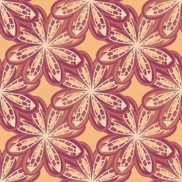 Abstract floral seamless flowers pattern for wrapping paper and fabrics and.. Stock Illustration