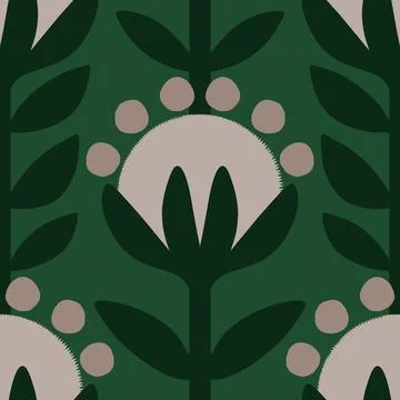 Abstract floral seamless flowers pattern for wrapping paper and fabrics and.. Illustrazione stock