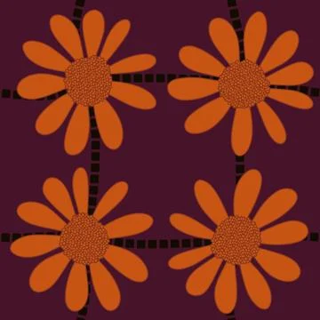 Abstract floral seamless flowers pattern for wrapping paper and fabrics and.. イラスト素材