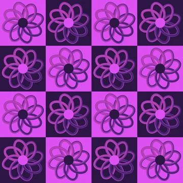 Abstract floral seamless flowers pattern for wrapping paper and fabrics and.. Stock Illustration