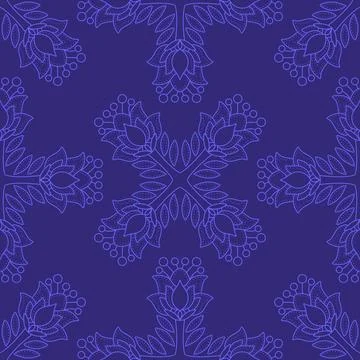 Abstract floral seamless flowers pattern for wrapping paper and fabrics and.. イラスト素材