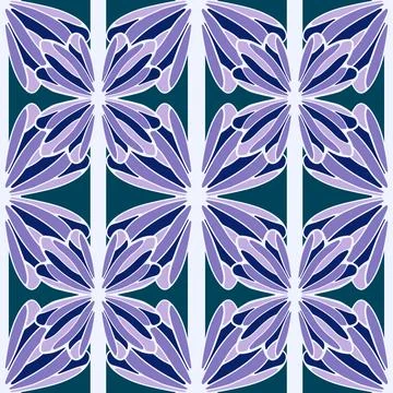 Abstract floral seamless flowers pattern for wrapping paper and fabrics and.. Stockillustratie