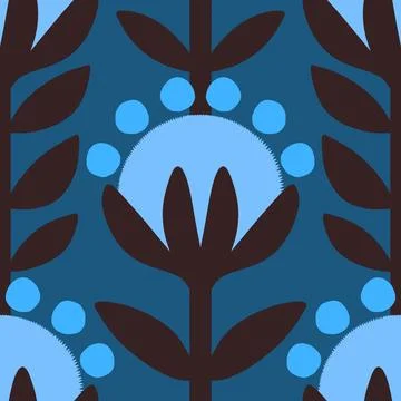 Abstract floral seamless flowers pattern for wrapping paper and fabrics and.. 스톡 일러스트
