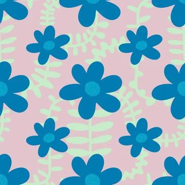 Abstract floral seamless flowers pattern for wrapping paper and fabrics and.. Stockillustratie