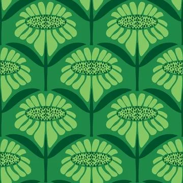 Abstract floral seamless flowers pattern for wrapping paper and fabrics and.. 库存插图
