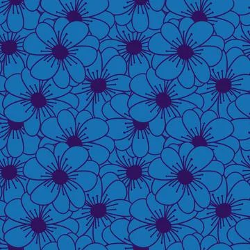 Abstract floral seamless flowers pattern for wrapping paper and fabrics and.. イラスト素材