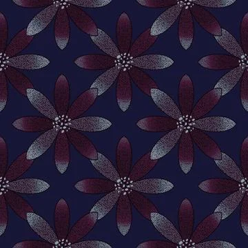 Abstract floral seamless flowers pattern for wrapping paper and fabrics and.. イラスト素材