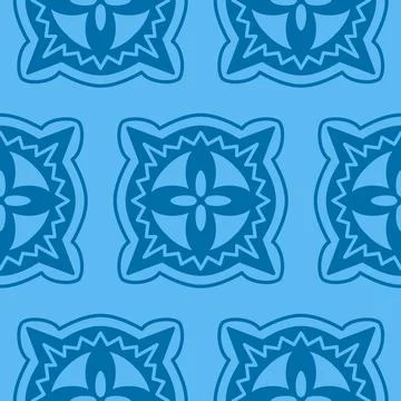 Abstract floral seamless pattern, background colorful print, vector illustrat Stock Illustration