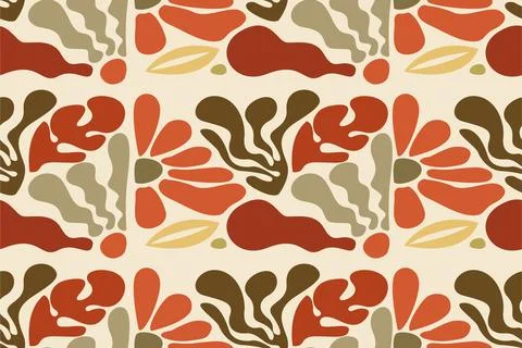 Abstract floral seamless pattern background Stock Illustration