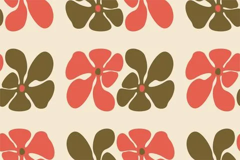 Abstract floral seamless pattern background Illustrazione stock