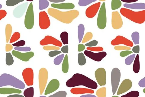 Abstract floral seamless pattern background Stock Illustration