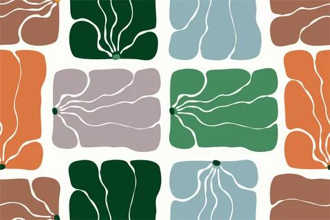 Abstract floral seamless pattern background Stock Illustration