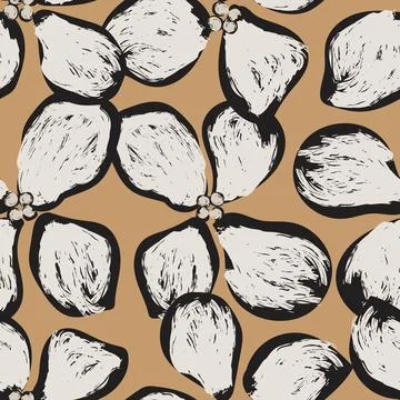Abstract Floral Seamless Pattern Design Illustrazione stock