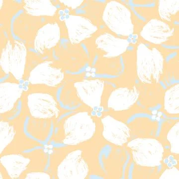 Abstract Floral Seamless Pattern Design Stock Illustration