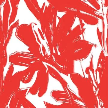 Abstract Floral seamless pattern design for fashion and home textiles, grap.. Stock Illustration