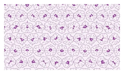 Abstract floral seamless pattern with geometric petal shapes in shades of p.. Stock Illustration
