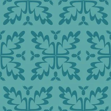 Abstract floral seamless pattern on green emerald background, design textile  Ilustración de archivo