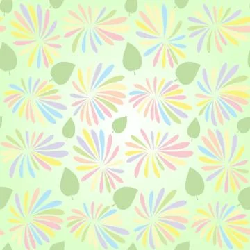 Abstract floral seamless pattern Stock Illustration