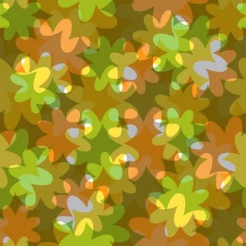 Abstract floral seamless pattern Stock Illustration