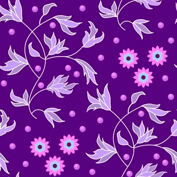 Abstract floral seamless pattern Stock Illustration