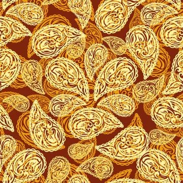 Abstract Floral Seamless Pattern Stock Illustration