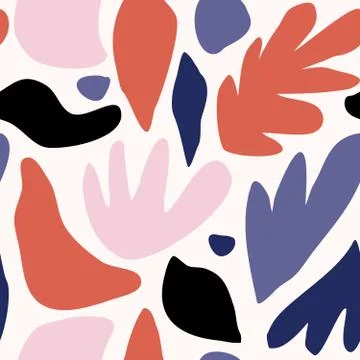 Abstract Floral Seamless Pattern Stock Illustration