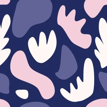 Abstract Floral Seamless Pattern Stock Illustration