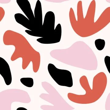 Abstract Floral Seamless Pattern Stock Illustration