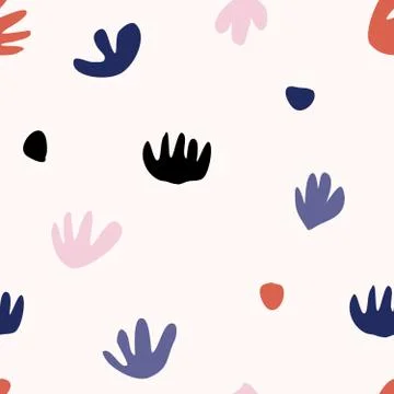 Abstract Floral Seamless Pattern Stock Illustration