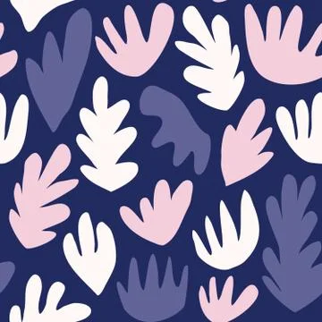 Abstract Floral Seamless Pattern Stock Illustration