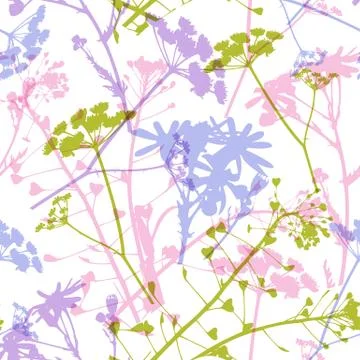 Abstract floral seamless pattern Stock Illustration