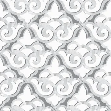 Abstract floral seamless pattern. Mosaic floral ornamental background Stock Illustration